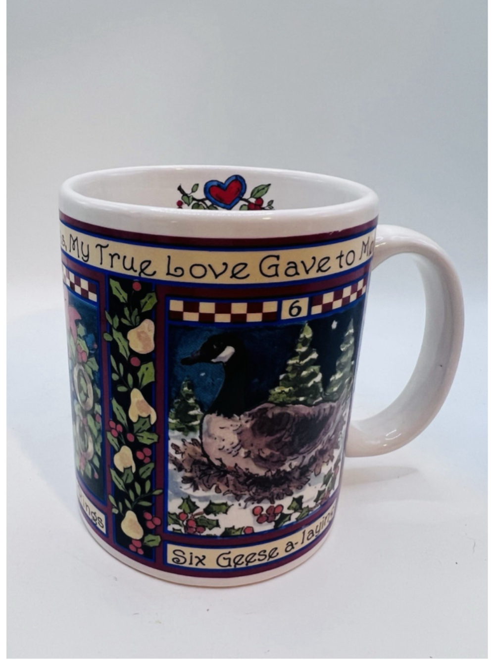 Certified International 12 Days of Christmas Betty Whitaker Coffee Mug Day 4 5 6